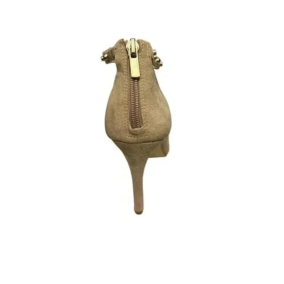 Banana Republic Women's Adela Tan Suede Studded Pointed Toe Heels Size 8.5 - Picture 5 of 12